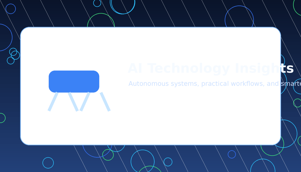 Designing AI Dog Robot Chassis for Efficient Delivery Robots