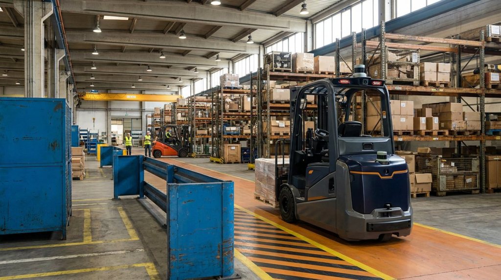 Cover image for AI Ironhide Autonomous Forklift Brownfield Deployment: Mapping, Traffic Rules, and Phased Integration